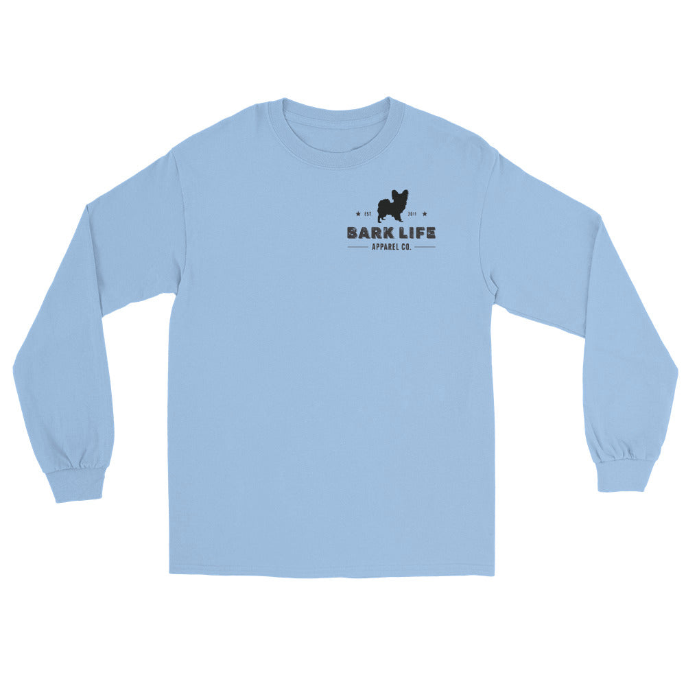 Papillon - Long Sleeve Cotton Tee  Shirt